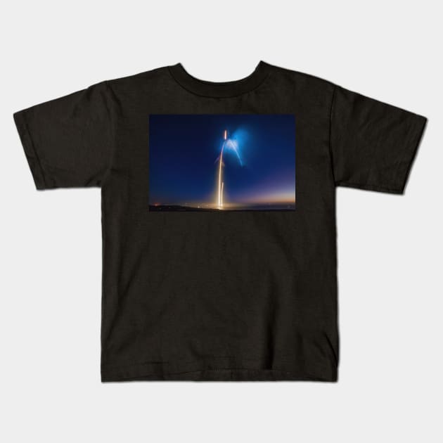 SpaceX, Falcon 9, SAOCOM1A Kids T-Shirt by Sidetrakn